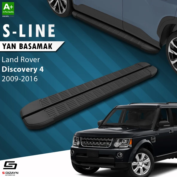 S-Dizayn Land Rover Discovery 4 S-Line Siyah Yan Basamak 193 Cm 2009-2016 A+ Kalite ürün görseli 1
