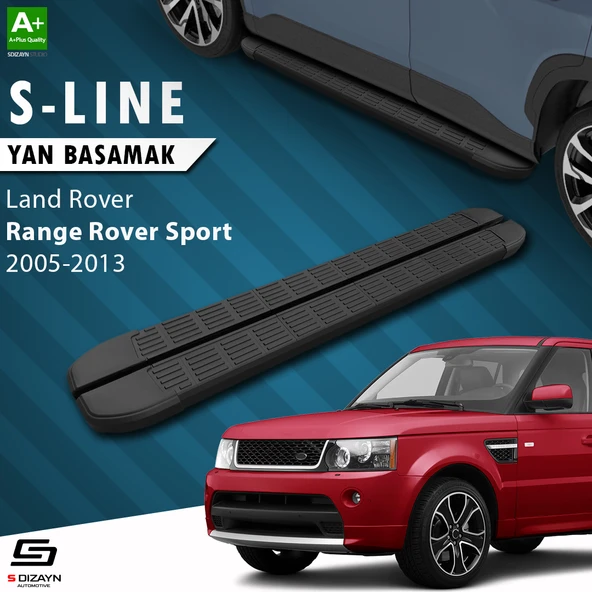 S-Dizayn Land Rover Range Rover Sport S-Line Siyah Yan Basamak 183 Cm 2005-2013 A+ Kalite ürün görseli 1