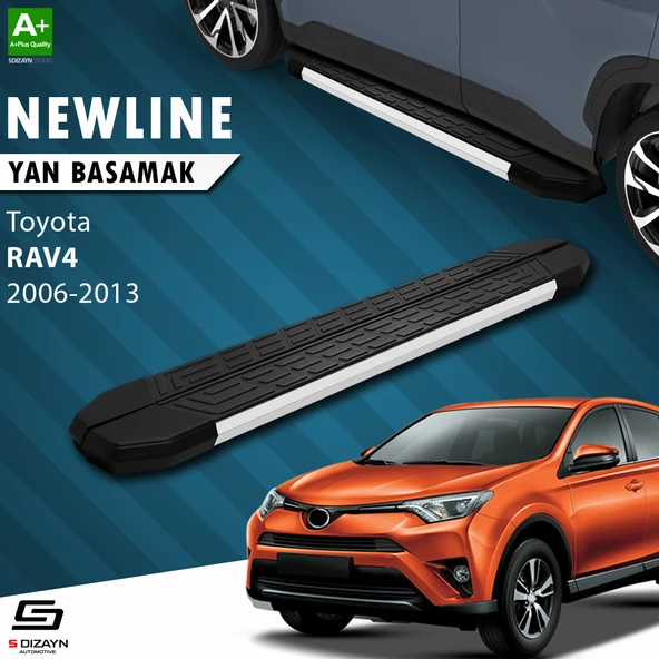 S-Dizayn Toyota Rav 4 3 NewLine Aluminyum Yan Basamak 163 Cm 2006-2013 A+ Kalite ürün görseli 1