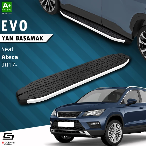 S-Dizayn Seat Ateca Evo Aluminyum Yan Basamak 173 Cm 2017 Üzeri A+ Kalite ürün görseli 1