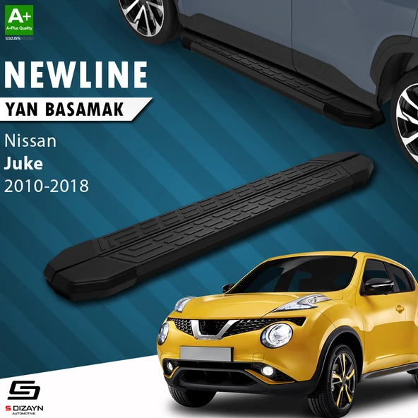 S-Dizayn Nissan Juke NewLine Siyah Yan Basamak 173 Cm 2010-2018 A+ Kalite ürün görseli 1