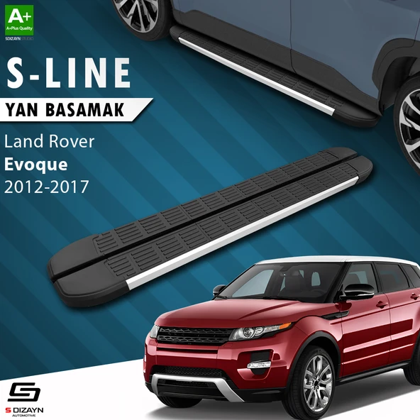S-Dizayn Land Rover Range Rover Evoque S-Line Aluminyum Yan Basamak 173 Cm 2012-2017 A+ Kalite ürün görseli 1