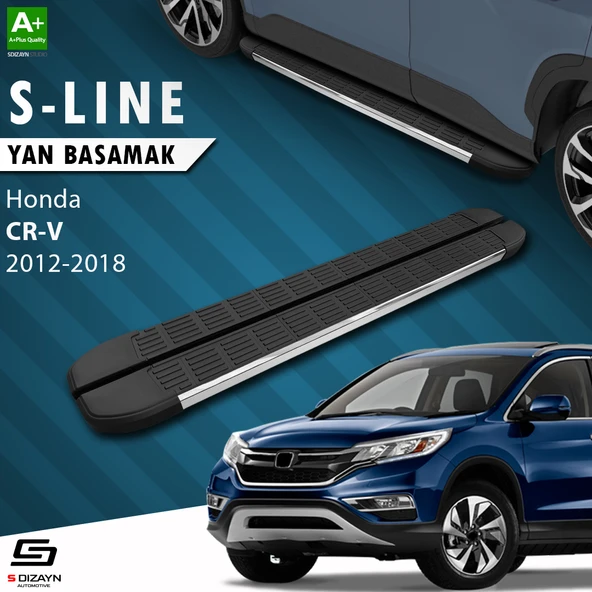 S-Dizayn Honda CR-V 4 S-Line Krom Yan Basamak 173 Cm 2012-2018 A+ Kalite ürün görseli 1