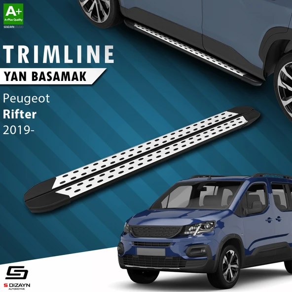 S-Dizayn Peugeot Rifter TrimLine Gri Yan Basamak 202 Cm 2019 Üzeri A+ Kalite ürün görseli 1