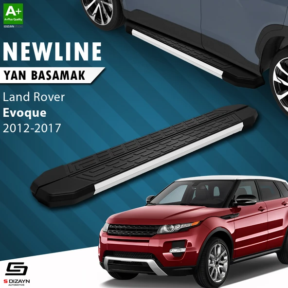 S-Dizayn Land Rover Range Rover Evoque NewLine Aluminyum Yan Basamak 173 Cm 2012-2017 A+ Kalite ürün görseli 1