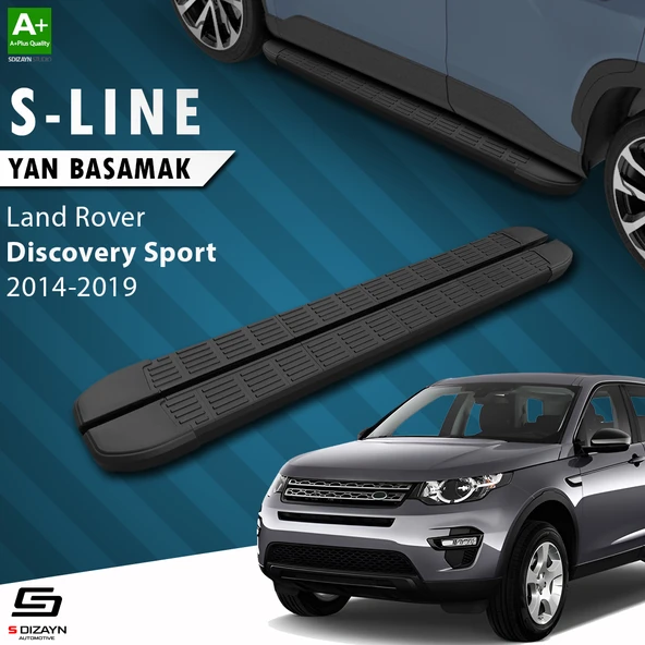 S-Dizayn Land Rover Discovery Sport S-Line Siyah Yan Basamak 183 Cm 2014-2019 A+ Kalite ürün görseli 1