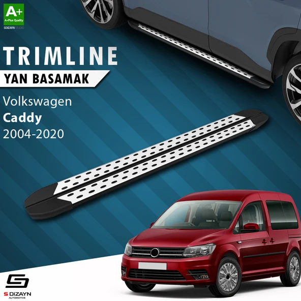 S-Dizayn VW Caddy 3 TrimLine Gri Yan Basamak 193 Cm 2004-2020 A+ Kalite ürün görseli 1