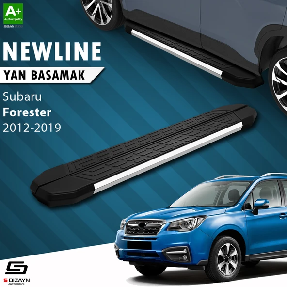 S-Dizayn Subaru Forester 4 NewLine Krom Yan Basamak 183 Cm 2012-2019 A+ Kalite ürün görseli 1