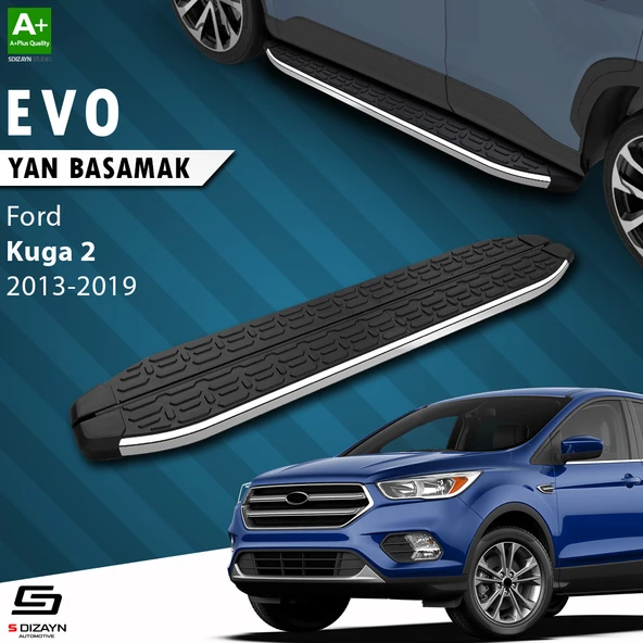 S-Dizayn Ford Kuga 2 Evo Krom Yan Basamak 183 Cm 2013-2019 A+ Kalite ürün görseli 1