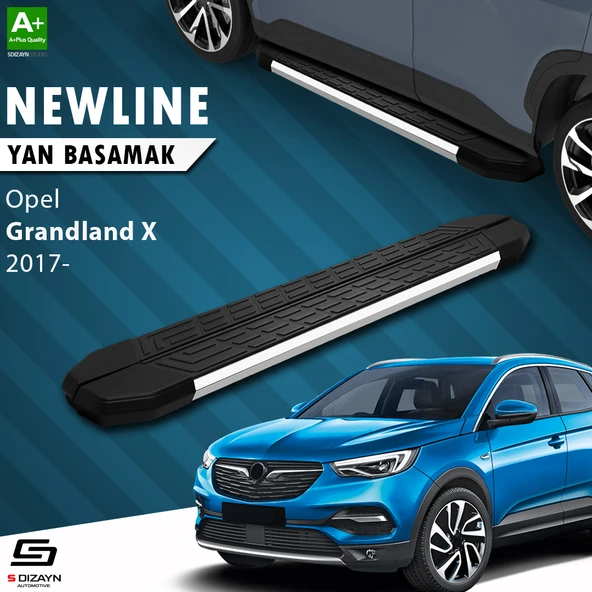S-Dizayn Opel Grandland X NewLine Krom Yan Basamak 183 Cm 2017-2024 A+ Kalite ürün görseli 1