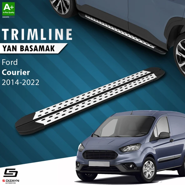 S-Dizayn Ford Courier TrimLine Gri Yan Basamak 176 Cm 2014-2022 A+ Kalite ürün görseli 1