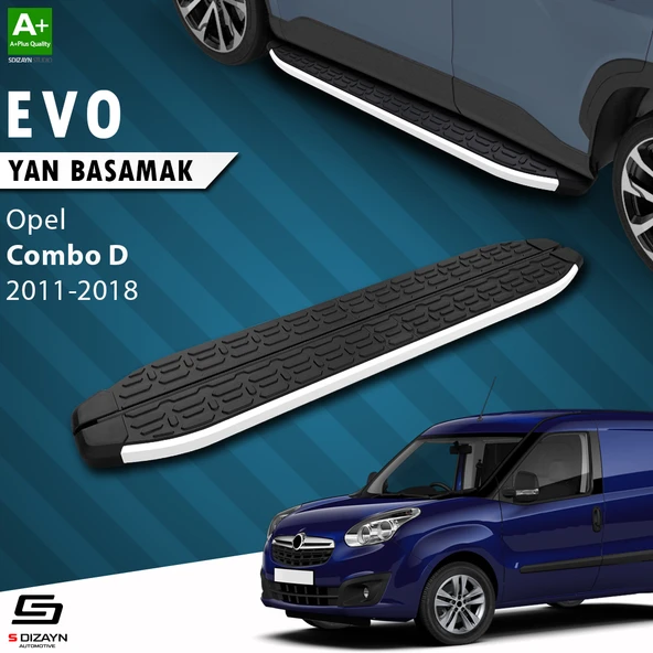 S-Dizayn Opel Combo D Evo Aluminyum Yan Basamak 193 Cm 2011-2018 A+ Kalite ürün görseli 1