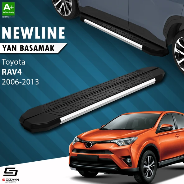 S-Dizayn Toyota Rav 4 3 NewLine Krom Yan Basamak 163 Cm 2006-2013 A+ Kalite ürün görseli 1