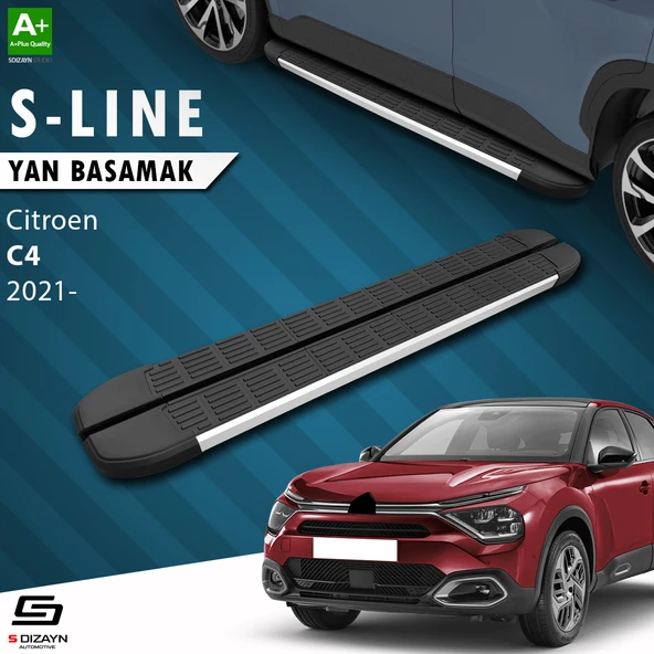 S-Dizayn Citroen C4 3 S-Line Aluminyum Yan Basamak 183 Cm 2021 Üzeri A+ Kalite ürün görseli 1