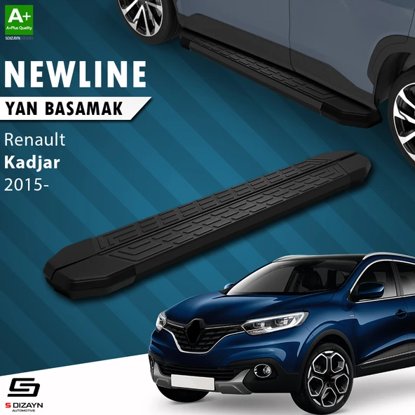 S-Dizayn Renault Kadjar NewLine Siyah Yan Basamak 173 Cm 2015-2022 A+ Kalite ürün görseli 1