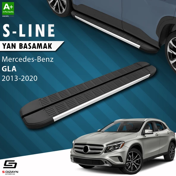S-Dizayn Mercedes GLA X156 S-Line Aluminyum Yan Basamak 183 Cm 2013-2020 A+ Kalite ürün görseli 1