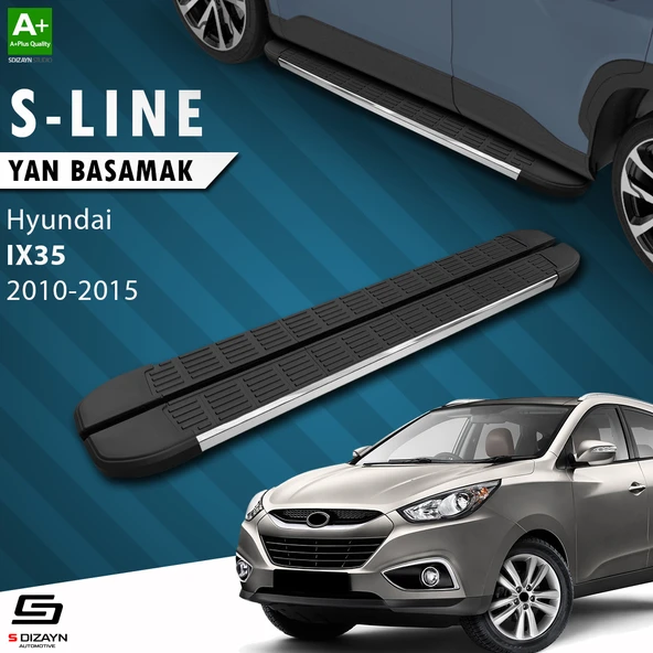 S-Dizayn Hyundai IX-35 S-Line Krom Yan Basamak 173 Cm 2010-2015 A+ Kalite ürün görseli 1