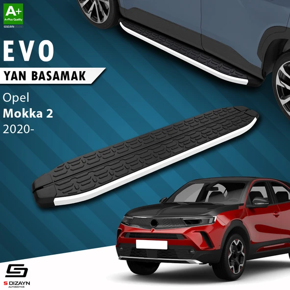 S-Dizayn Opel Mokka 2 Evo Aluminyum Yan Basamak 173 Cm 2020 Üzeri A+ Kalite ürün görseli 1