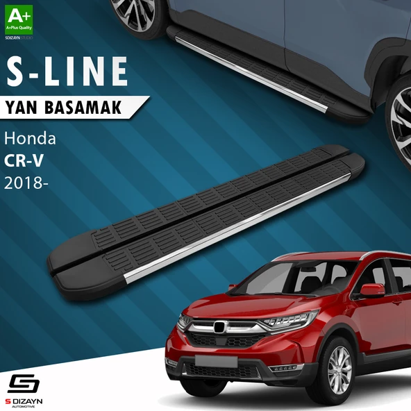 S-Dizayn Honda CR-V 5 S-Line Krom Yan Basamak 173 Cm 2018-2022 A+ Kalite ürün görseli 1
