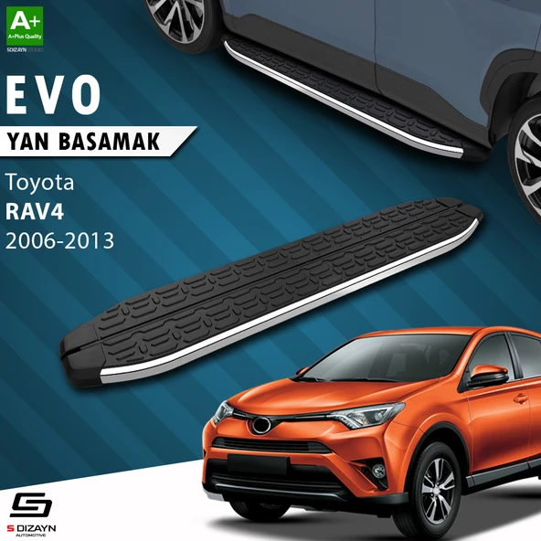 S-Dizayn Toyota Rav 4 3 Evo Krom Yan Basamak 163 Cm 2006-2013 A+ Kalite ürün görseli 1