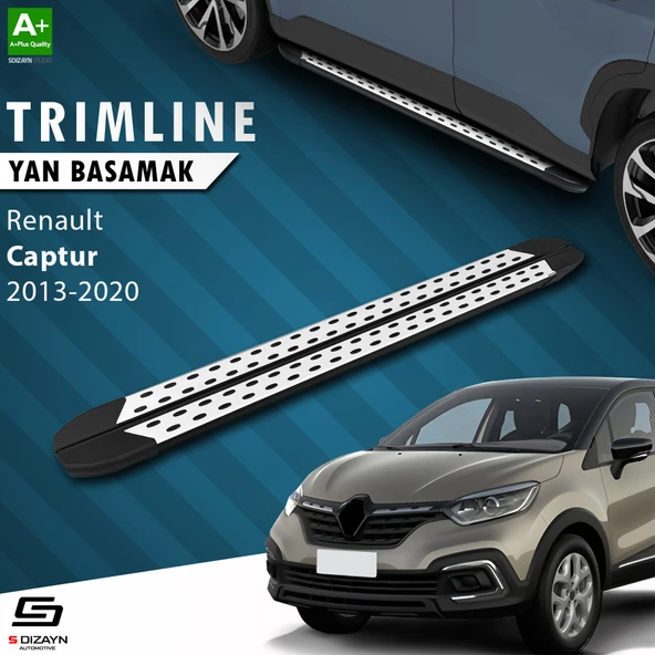 S-Dizayn Renault Captur TrimLine Gri Yan Basamak 179 Cm 2013-2020 A+ Kalite ürün görseli 1