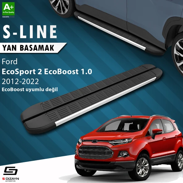 S-Dizayn Ford EcoSport 2 S-Line Aluminyum Yan Basamak 173 Cm 2012-2022 A+ Kalite ürün görseli 1