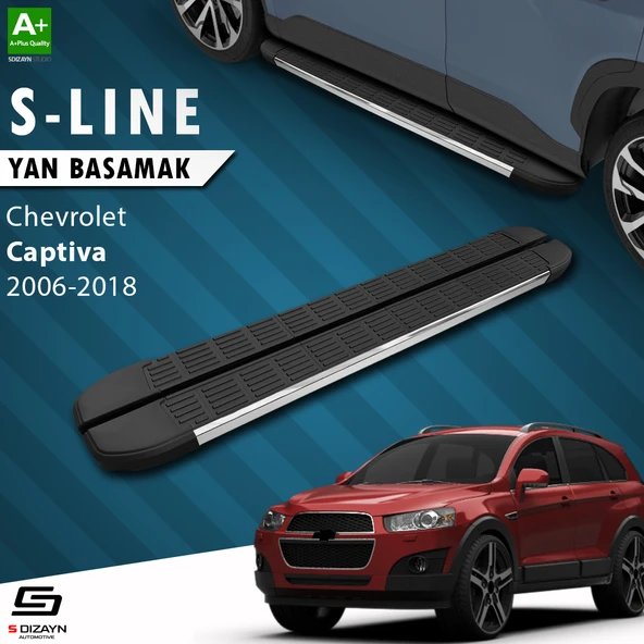 S-Dizayn Chevrolet Captiva S-Line Krom Yan Basamak 183 Cm 2006-2018 A+ Kalite ürün görseli 1