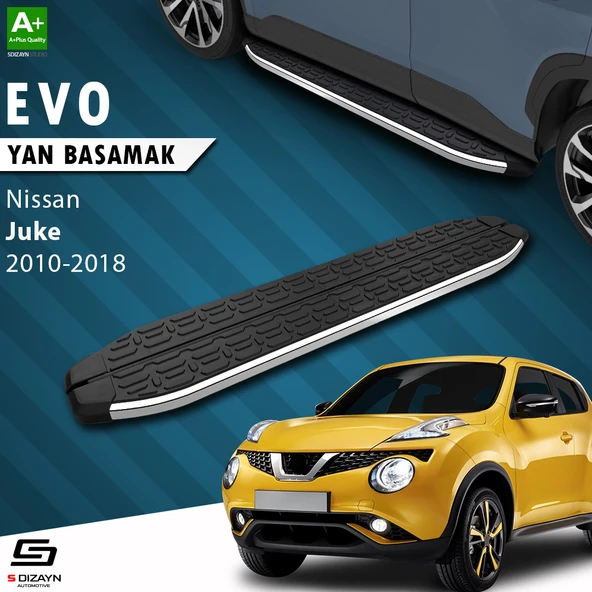 S-Dizayn Nissan Juke Evo Krom Yan Basamak 173 Cm 2010-2018 A+ Kalite ürün görseli 1