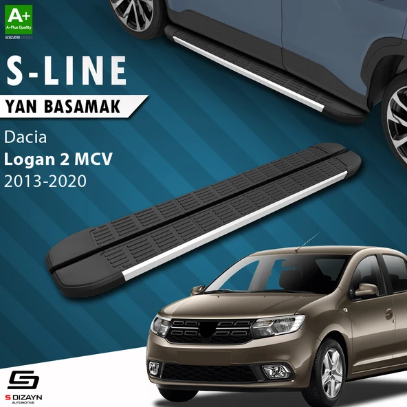 S-Dizayn Dacia Logan 2 MCV S-Line Aluminyum Yan Basamak 183 Cm 2013-2020 A+ Kalite ürün görseli 1