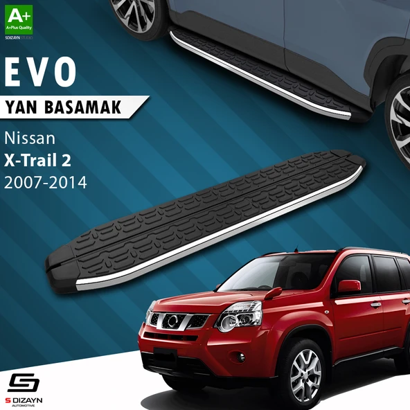 S-Dizayn Nissan X-Trail T31 Evo Krom Yan Basamak 173 Cm 2007-2014 A+ Kalite ürün görseli 1
