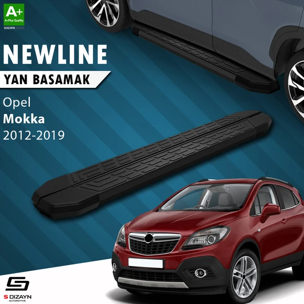 S-Dizayn Opel Mokka NewLine Siyah Yan Basamak 163 Cm 2012-2019 A+ Kalite ürün görseli 1