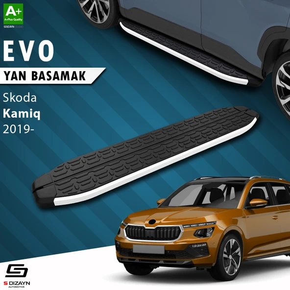 S-Dizayn Skoda Kamiq Evo Aluminyum Yan Basamak 183 Cm 2019 Üzeri A+ Kalite ürün görseli 1