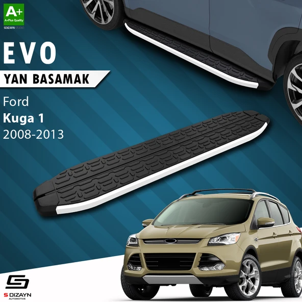 S-Dizayn Ford Kuga 1 Evo Aluminyum Yan Basamak 183 Cm 2008-2012 A+ Kalite ürün görseli 1