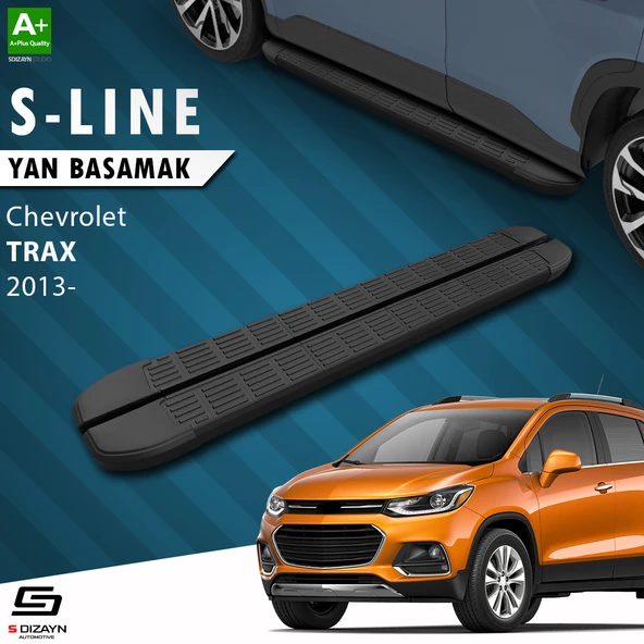 S-Dizayn Chevrolet Trax S-Line Siyah Yan Basamak 163 Cm 2013-2022 A+ Kalite ürün görseli 1