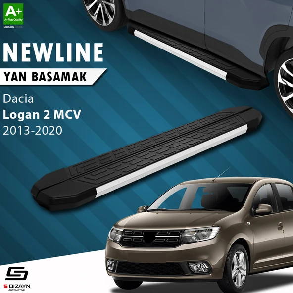 S-Dizayn Dacia Logan 2 MCV NewLine Aluminyum Yan Basamak 183 Cm 2013-2020 A+ Kalite ürün görseli 1