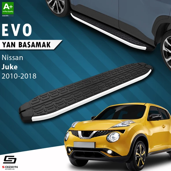 S-Dizayn Nissan Juke Evo Aluminyum Yan Basamak 173 Cm 2010-2018 A+ Kalite ürün görseli 1