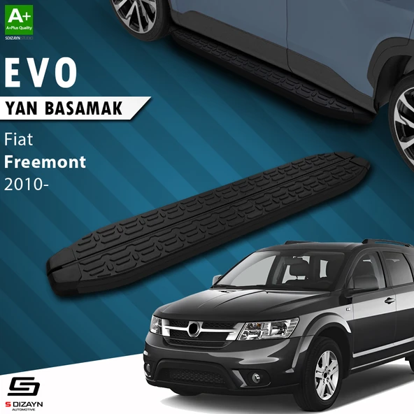 S-Dizayn Fiat Freemont Evo Siyah Yan Basamak 183 Cm 2010-2020 A+ Kalite ürün görseli 1