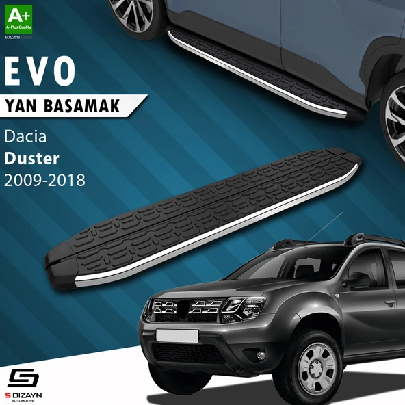 S-Dizayn Dacia Duster Evo Krom Yan Basamak 173 Cm 2009-2018 A+ Kalite ürün görseli 1