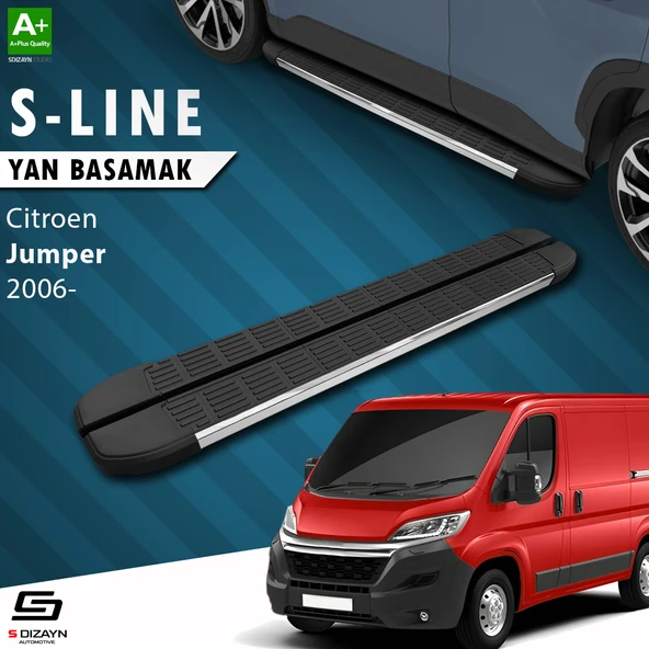 S-Dizayn Citroen Jumper 3 Kısa Şase S-Line Krom Yan Basamak 203 Cm 2006-2022 A+ Kalite ürün görseli 1
