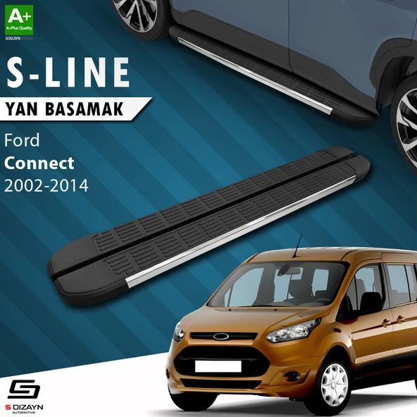 S-Dizayn Ford Connect S-Line Krom Yan Basamak 183 Cm 2002-2014 A+ Kalite ürün görseli 1