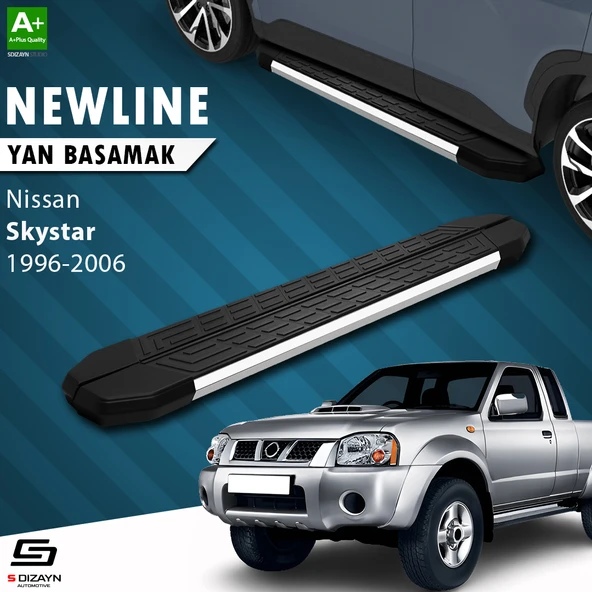 S-Dizayn Nissan Skystar Pick-Up NewLine Krom Yan Basamak 193 Cm 1996-2006 A+ Kalite ürün görseli 1