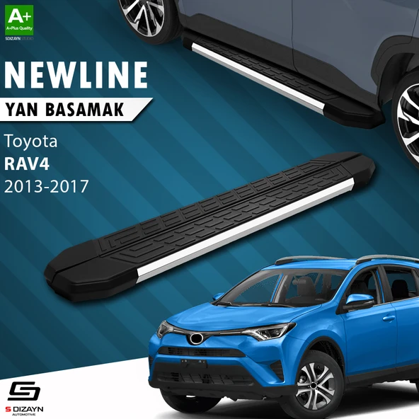 S-Dizayn Toyota Rav 4 4 NewLine Krom Yan Basamak 173 Cm 2013-2017 A+ Kalite ürün görseli 1