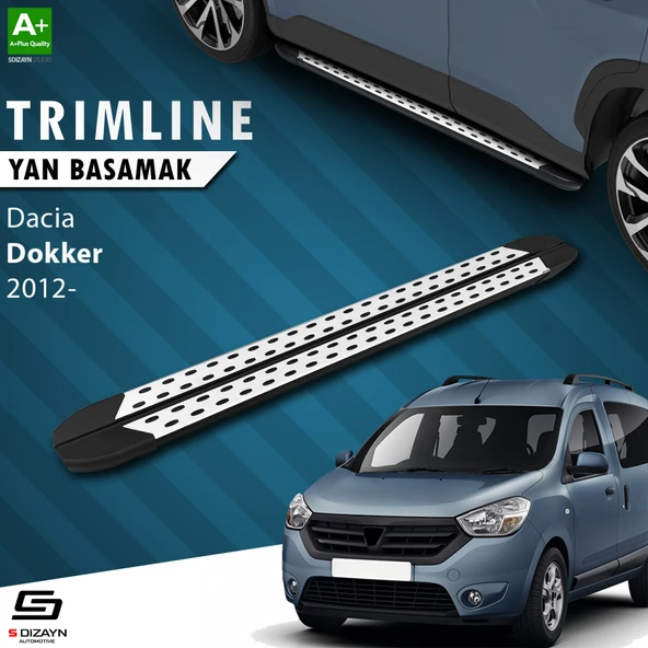 S-Dizayn Dacia Dokker TrimLine Gri Yan Basamak 207 Cm 2012 Üzeri A+ Kalite ürün görseli 1