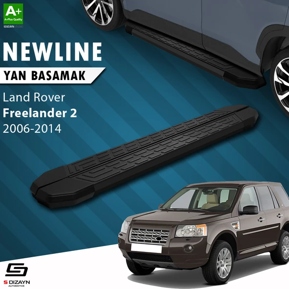S-Dizayn Land Rover Freelander 2 NewLine Siyah Yan Basamak 173 Cm 2006-2014 A+ Kalite ürün görseli 1