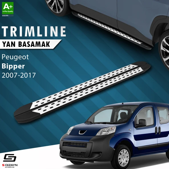 S-Dizayn Peugeot Bipper TrimLine Gri Yan Basamak 177 Cm 2007-2017 A+ Kalite ürün görseli 1