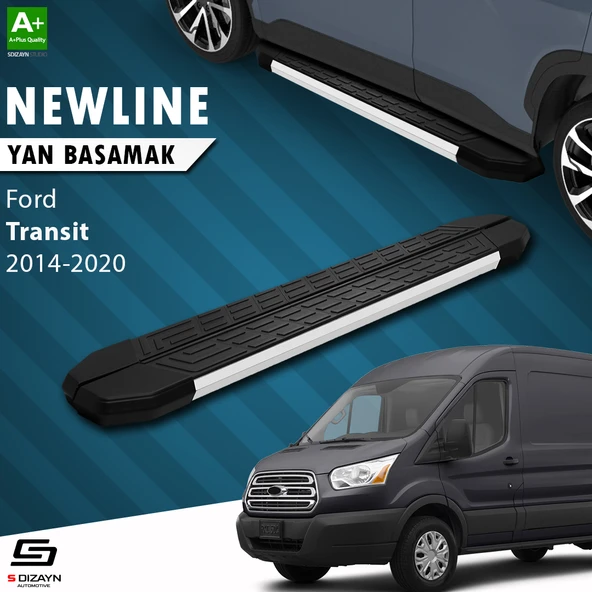 S-Dizayn Ford Transit 5 NewLine Aluminyum Yan Basamak 283 Cm 2014-2020 A+ Kalite ürün görseli 1