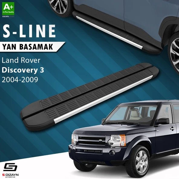 S-Dizayn Land Rover Discovery 3 S-Line Aluminyum Yan Basamak 193 Cm 2004-2009 A+ Kalite ürün görseli 1