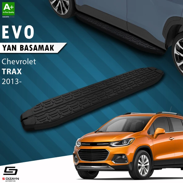 S-Dizayn Chevrolet Trax Evo Siyah Yan Basamak 163 Cm 2013-2022 A+ Kalite ürün görseli 1