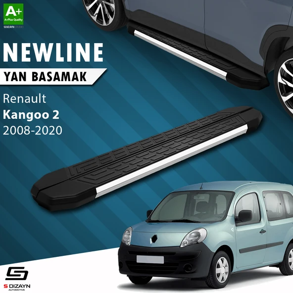 S-Dizayn Renault Kangoo 2 NewLine Krom Yan Basamak 193 Cm 2008-2020 A+ Kalite ürün görseli 1