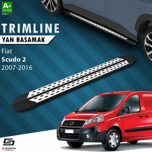 S-Dizayn Fiat Scudo 2 Uzun Şase TrimLine Gri Yan Basamak 230 Cm 2007-2016 ürün görseli 1